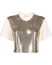 Rabanne - Cropped T-shirt - Lyst
