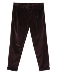 Eleventy - Pleated Corduroy Trousers - Lyst