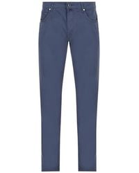 Hand Picked - Ravello Logo-Patch Jeans - Lyst