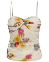 Isabel Marant - Floral-Print Ruched Top - Lyst