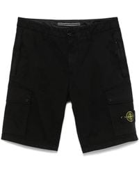 Stone Island - Bermuda Shorts With Logo - Lyst