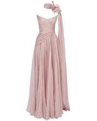 IRIS SERBAN - Anette Flower-Embellished Maxi Dress - Lyst