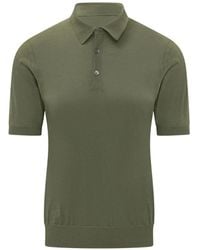 Hōsio - Short-Sleeve Cotton Polo Shirt - Lyst