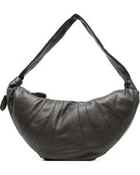 Lemaire - Croissant Geknoopte Leren Schoudertas - Lyst