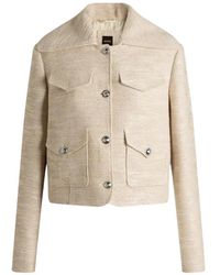 BOSS - Veste Effet Tweed À Quatre Poches - Lyst