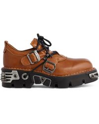 Rabanne - X New Rock Leather Shoes - Lyst
