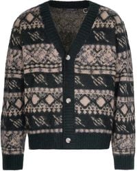 Daily Paper - Patterned Button Cardigan - Lyst