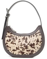 Peserico - Animal-Print Calf Leather Shoulder Bag - Lyst