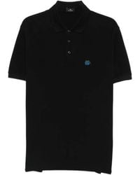 Etro - Pegaso-Embroidered Polo Shirt - Lyst