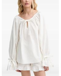 Sleeper - Blusa Con Volantes Y Lazo - Lyst
