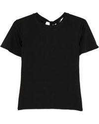 Marella - Rear-Lace Short-Sleeve T-Shirt - Lyst