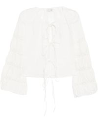 Róisín Pierce - Floral-Embroidered Blouse - Lyst