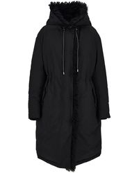 Ferragamo - Shearling-Lined Parka Coat - Lyst