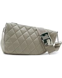Burberry - Shield Diamond-Quilted Shoulder Bag - Lyst