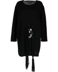 Y's Yohji Yamamoto - Jersey oversize de punto de intarsia - Lyst