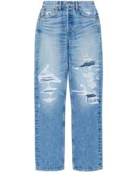 RE/DONE - Lockere High-Waist-Jeans - Lyst