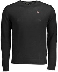 Napapijri - Logo-Patch Crew-Neck Sweater - Lyst