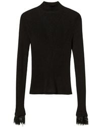 Twinset - Turtleneck Sweater With Embroidery - Lyst