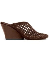 Proenza Schouler - Slant Crochet Wedge Mules - Lyst