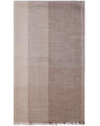 Brunello Cucinelli - Sciarpa A Righe - Lyst