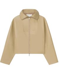 Nanushka - Alonza Boxy-Fit Funnel-Neck Jacket - Lyst