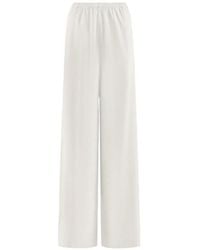 12 STOREEZ - Mica Mercerised Cotton Trousers - Lyst