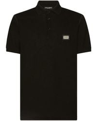 Dolce & Gabbana - Cotton Piqué Polo - Lyst