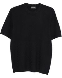Emporio Armani - Knitted T-Shirt - Lyst