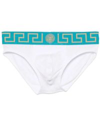 Versace - Slip À Bordure Greca - Lyst