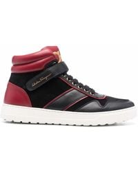 Ferragamo - Ferragamo Gancini High-Top Sneakers - Lyst