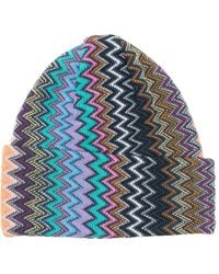 Missoni - Zigzag Knitted Beanie - Lyst