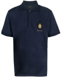 Billionaire - Embroidered-Logo Polo Shirt - Lyst