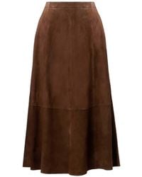 Vince - A-Line Flared Midi Skirt - Lyst