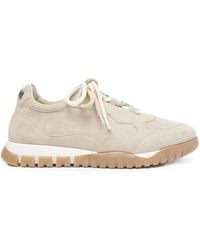 Peserico - Panelled Suede Sneakers - Lyst