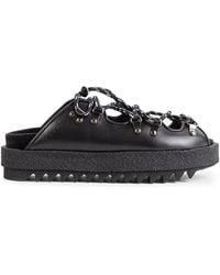 Sacai - Plateau-Mules Mit Schnürung - Lyst