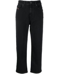 DIESEL - Straight-leg Cropped Jeans - Lyst