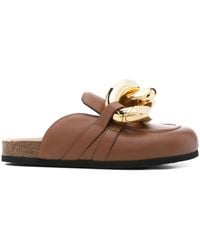 JW Anderson - Chain Leren Muiltjes - Lyst