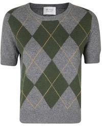 Be You - Argyle Short-Sleeve T-Shirt - Lyst