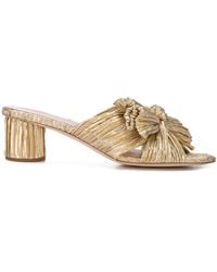 Loeffler Randall - Emilia Pleated Knot Mule ( Pleated Lame) Shoes - Lyst