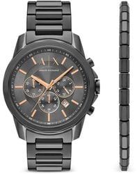 ARMANI EXCHANGE - Montre À Boîtier Rond 44 Mm - Lyst