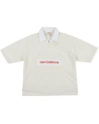 New Balance - Zip Polo Shirt - Lyst