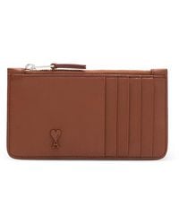 Ami Paris - Ami De Coeur Zipped Card Holder - Lyst