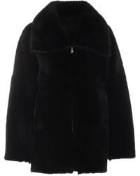 Blancha - Zip-Up Shearling Jacket - Lyst