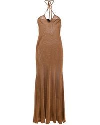 Tom Ford - Flared Maxi-Jurk Met Halternek - Lyst