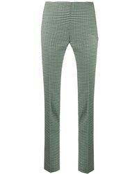 P.A.R.O.S.H. - Houndstooth Virgin Wool-blend Trousers - Lyst