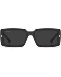 DSquared² - Icon Rectangle-Frame Sunglasses - Lyst
