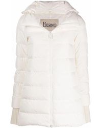 Herno - Hooded Feather-Down Padded Coat - Lyst