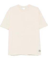 Les Deux - Logo-Embroidered Crew-Neck T-Shirt - Lyst