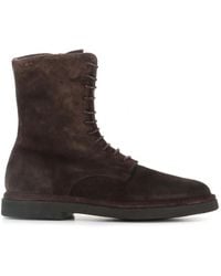 Alexander Hotto - Amphibian Lace-Up Suede Boots - Lyst