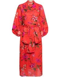 Erdem - Floral-print Cotton-blend Dress - Lyst